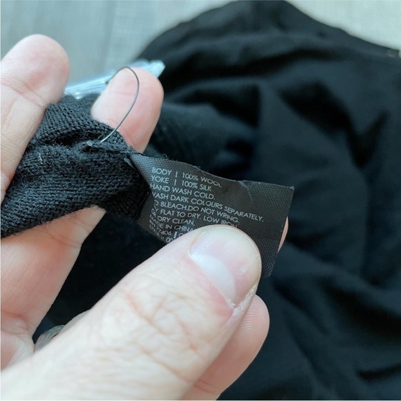 Club Monaco Sheer Sweater Dress in Black Size Small - Picture 3 of 9